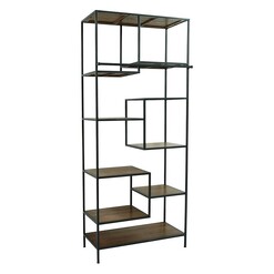 Picture of Jenz Wooden Bookcase Rusty Grey/Rustic Brown Mise En Scene