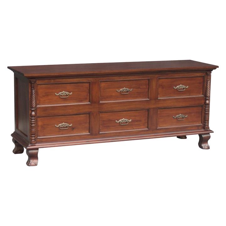 Picture of Jepara 6-Drawer Dresser Mahogany Kayu Estate