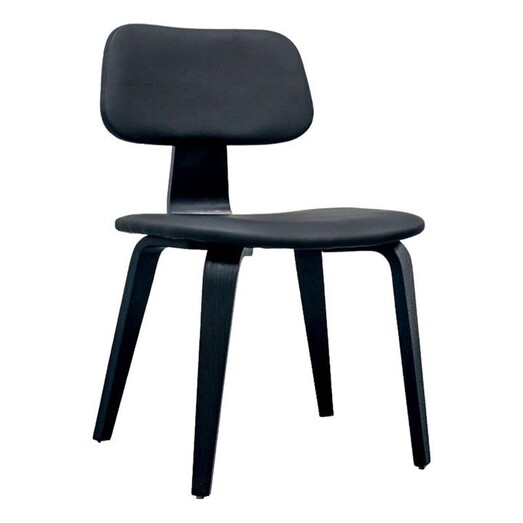Picture of Jez Dining Chair Faux Leather Black Iniko Picture of Jez Dining Chair Faux Leather Black Iniko