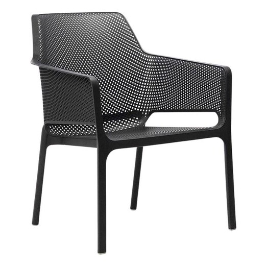 Picture of Jillien Outdoor Dining Chair Plastic Black Nova Caeli