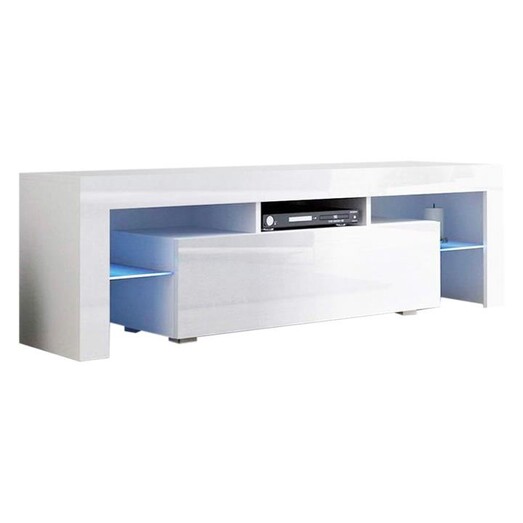 Picture of Jon LED Entertainment Unit, 130cm Chipboard White Resort Living