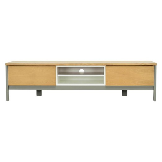 Picture of Jordan Natural Entertainment Unit Wood Grey/White/Natural Iniko Picture of Jordan Natural Entertainment Unit Wood Grey/White/Natural Iniko