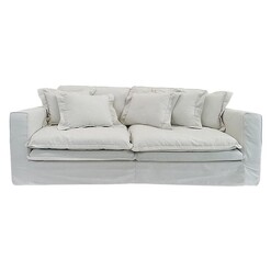 Picture of Joshua 3 Seater Sofa Polyester White Haven Searles Homewares