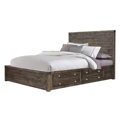 Picture of Joshua Bed With Drawers Wood Fossil Beaumont & Braddock