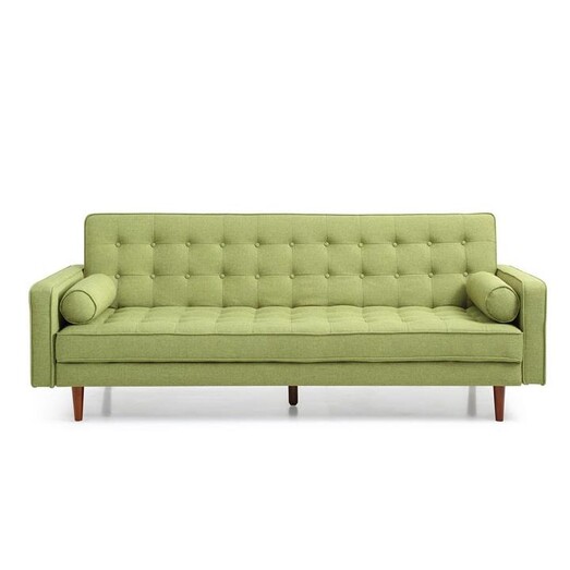 Picture of Julie Modern Scandinavian Fabric 3-Seater Sofa Bed - Green