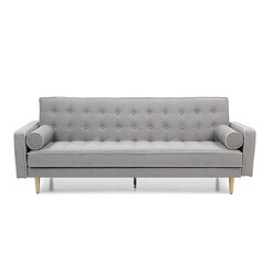 Picture of Julie Modern Scandinavian Fabric 3-Seater Sofa Bed - Grey