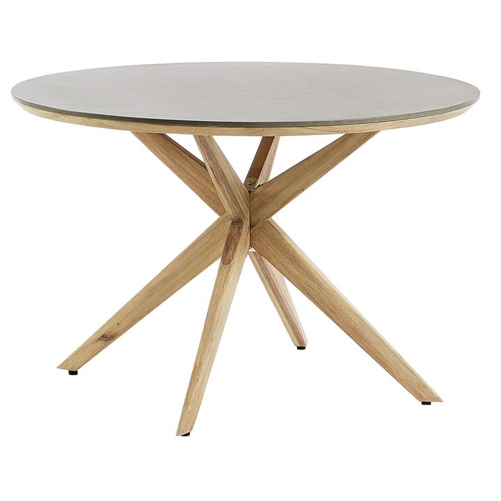 Picture of Jure Round Dining Table Metal Natural/Grey Vida & Co.