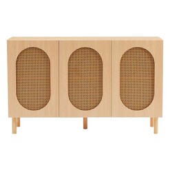 Picture of Kailua Rattan & Timber 3-Door Sideboard in Maple by E-living