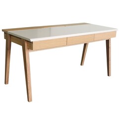 Picture of Kalea Desk MDF White/Natural Iniko