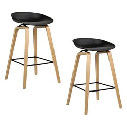 Picture of Karda Bar Stool, Black (Set of 2) Plastic Resort Living