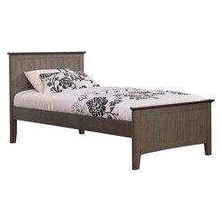 Picture of Karla Modern Classic Solid Wooden Double Size Bed - Forest Grey