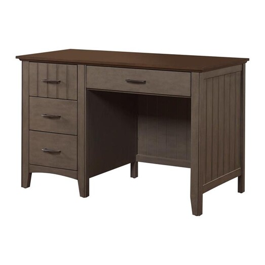 Picture of Karla Modern Classic Solid Wooden Office Study Computer Desk Table - Forest Grey Picture of Karla Modern Classic Solid Wooden Office Study Computer Desk Table - Forest Grey