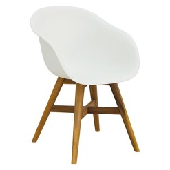 Picture of Karlstad Outdoor Dining Chair Plastic White Hartman
