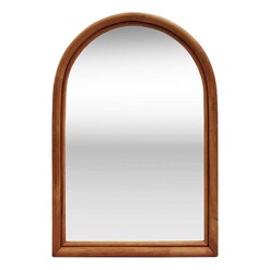 Picture of Karmen Rattan Arched Wall Mirror Natural j.elliot HOME