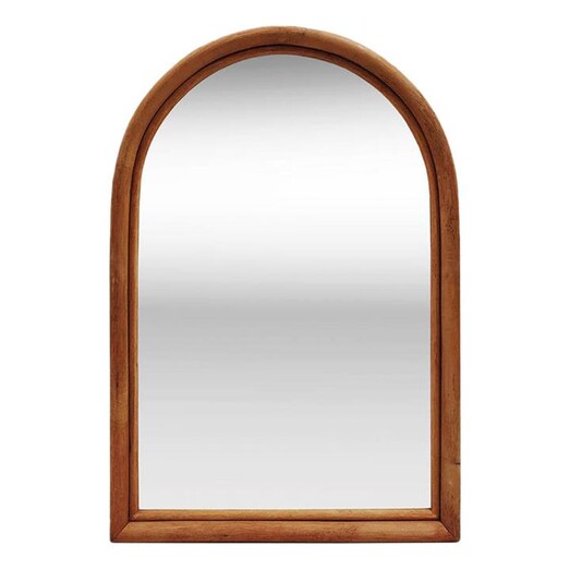 Picture of Karmen Rattan Arched Wall Mirror Natural j.elliot HOME