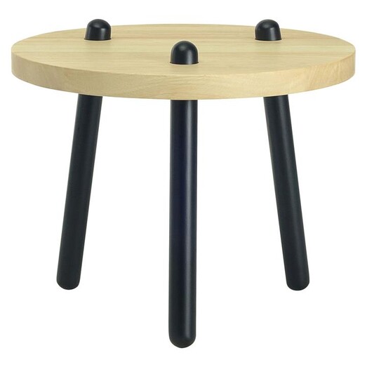 Picture of Katrina Oak Top Round Coffee Table Wood Black/Oak Iniko Picture of Katrina Oak Top Round Coffee Table Wood Black/Oak Iniko