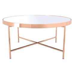 Picture of Kazue Coffee Table Metal Copper Zanui
