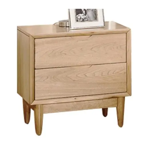 Picture of Keira Scandinavian Solid Wooden 2-Drawer NightStand Bedside Table - Natural Picture of Keira Scandinavian Solid Wooden 2-Drawer NightStand Bedside Table - Natural