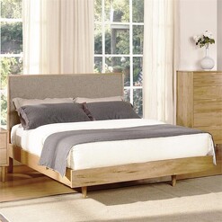 Picture of Keira Scandinavian Wooden Solid Timber Bed Frame Queen Size - Natural