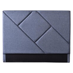 Picture of Kelsey Queen Bed Head Fabric Grey Emma's Design