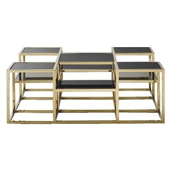 Picture of Kendrick Coffee Table Metal Gold Castle Road Interiors