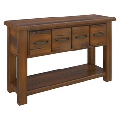 Picture of Kerrat Console Table Pine Dark Honey Dover Mason