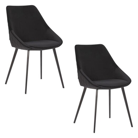 Picture of Khufra Set of 2 Velvet Dining Chairs Assorted casabona