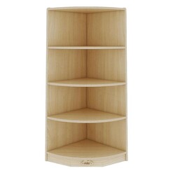 Picture of Kids 4-Tier Corner Shelf Plywood Oak Jooyes