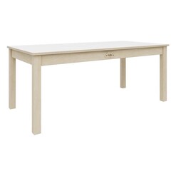 Picture of Kids Birch & White Rectangular Table in Beige by Jooyes