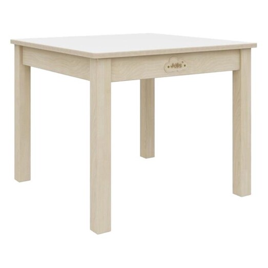 Picture of Kids Birch & White Square Table in Beige by Jooyes