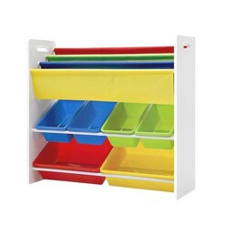 Picture of Kids Bookcase Childrens Bookshelf Toy Storage Organizer Display Rack Book