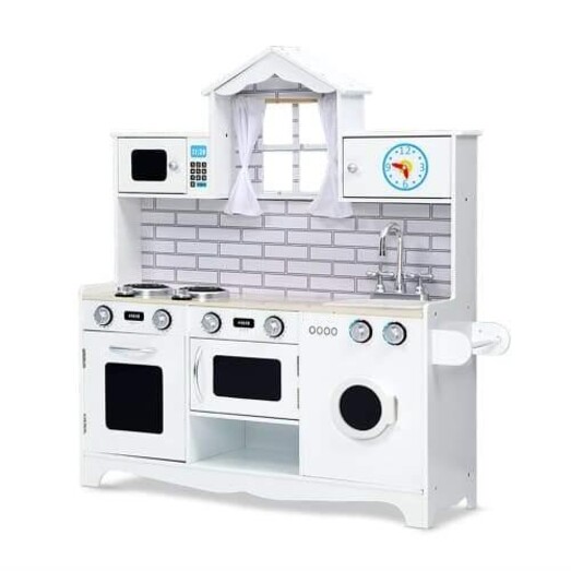 Picture of Kids Kitchen Set Pretend Play Food Sets Childrens Utensils Toys White