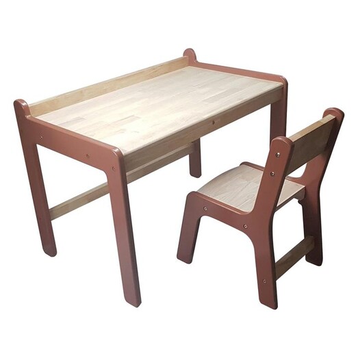Picture of Kids Timber Desk & Chair Set Wood Natural QToys
