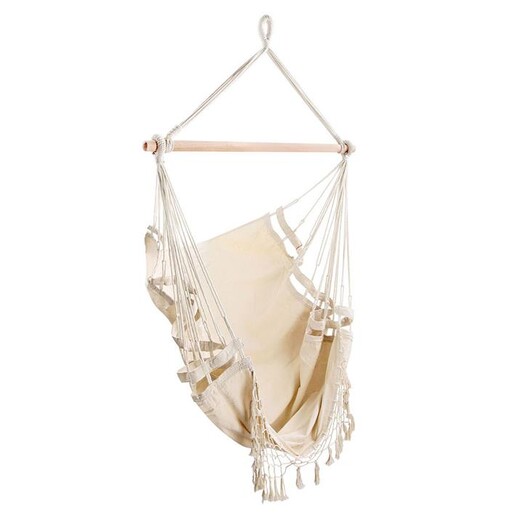 Picture of Kiersten Outdoor Hammock Swing Chair, Cream Fabric Frisse Outdoors