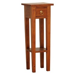 Picture of Kilo Wood Side Table, Pecan Mahogany Light Pecan Kayu Estate