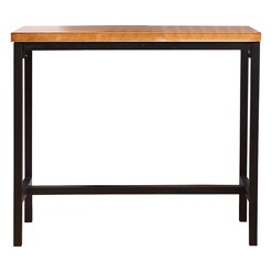 Picture of Kinney Wooden Bar Table Solid Wood Oak Levede