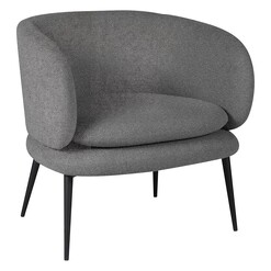 Picture of Kiro Velvet Occasional Armchair Charcoal Bay Road Designs