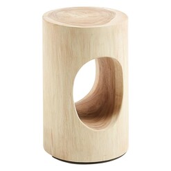 Picture of Kisher Side Table in Brown by Vida & Co.