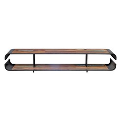 Picture of Kleo Wooden Entertainment Unit Black/Natural SLH