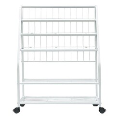 Picture of Kodi Kids' 5-Tier Book Shelf Metal White HelloFurniture
