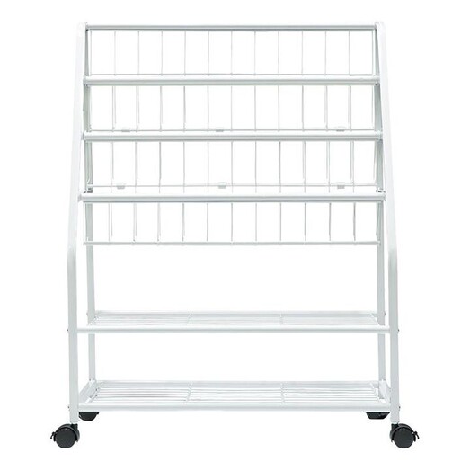 Picture of Kodi Kids' 5-Tier Book Shelf Metal White HelloFurniture
