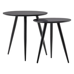 Picture of Komma Side Table, Black (Set of 2) MDF Eastern Warehouse
