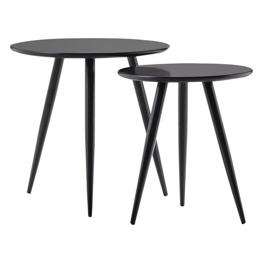 Picture of Komma Side Table, Black (Set of 2) MDF Eastern Warehouse Picture of Komma Side Table, Black (Set of 2) MDF Eastern Warehouse