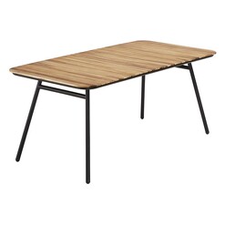 Picture of Kora Timber Dining Table Acacia Black/Natural Vida & Co.