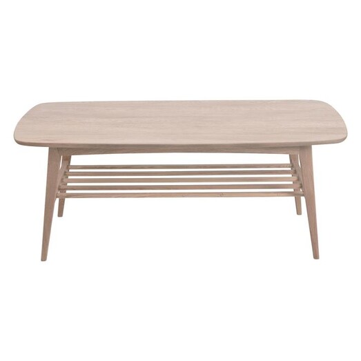 Picture of Korgay Rectangular Scandi Coffee Table MDF Natural/White Iniko