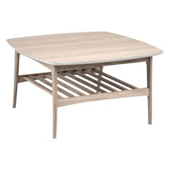 Picture of Korgay Square Scandi Side Table MDF Natural/White Iniko