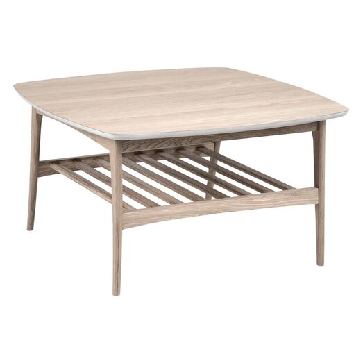 Picture of Korgay Square Scandi Side Table MDF Natural/White Iniko