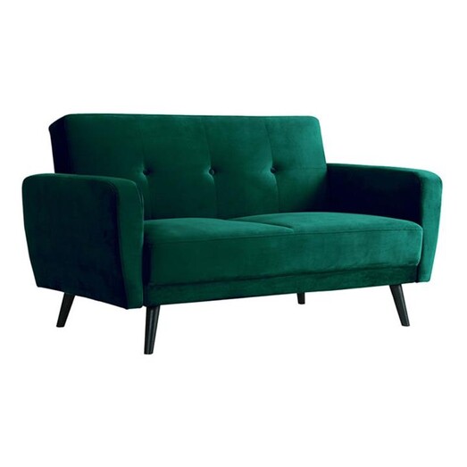 Picture of Kristin Velvet 2-Seater Sofa Bed Dark Forest Green Regal Royal Design