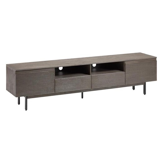 Picture of Kristine 6-Nook Wooden Entertainment Unit Acacia Dark Timber Vida & Co.