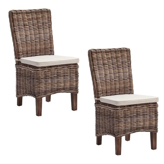 Picture of Kubu Rattan Dining Chair (Set of 2) Natural Kubu Grey Nova Solo